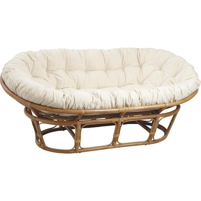 Rattan sofa chair with cushion