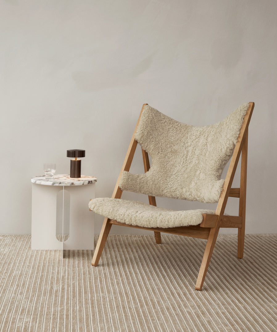 IB KOFOD LARSEN Knitting Lounge Chair Sheepskin BOIS BLANC HOME