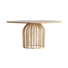 Load image into Gallery viewer, DINING TABLE WOOD &amp; RATTAN
