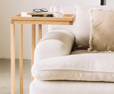 OAK WOOD TABLE 45X35X70CM