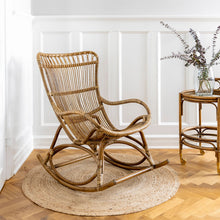 Load image into Gallery viewer, rocking chair, rocking lounge chair, sika design chair, sika design furniture, sika design rocking chair, sika design Cyprus, rocking chair Limassol, rocking chair Cyprus, Monet  rattan  lounge chair, Monet chair, Monet rattan chair