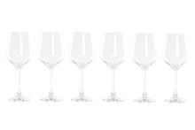 Load image into Gallery viewer, SET 6 GLASS 8X8X22 410ML, RED WINE TRANSPARENT