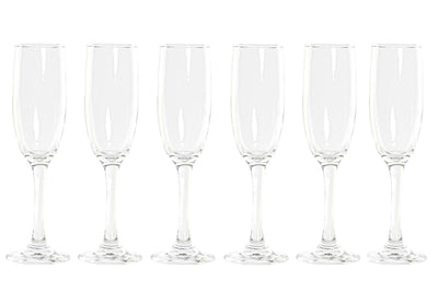 CUP SET 6 GLASS 6,5X6,5X22,5 175ML, CAVA