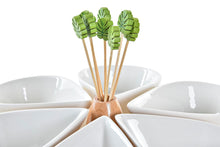 Load image into Gallery viewer, APPERTIF SET SET 15 STONEWARE BAMBOO 23,5X23,5X1,5