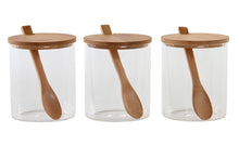 Load image into Gallery viewer, POT SET 3 BAMBOO 31X11X10,5 SPOON
