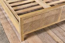 Load image into Gallery viewer, Saharsa Cane &amp; Mango Wood Bed - King