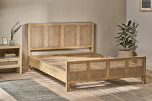 Load image into Gallery viewer, Cane &amp; Mango Wood Bed - Super King