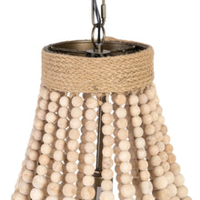 Load image into Gallery viewer, NATURAL BEADS CEILING LAMP 40 X 40 X 62 CM