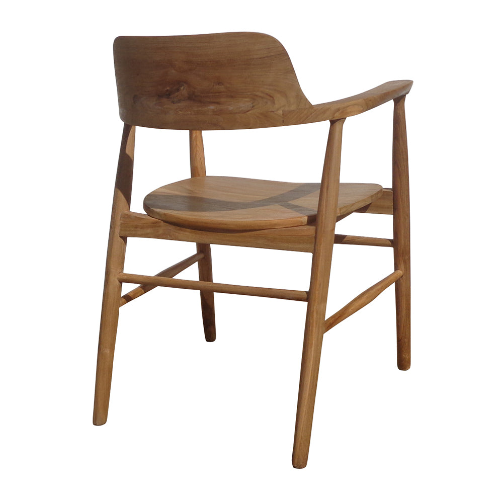 Solid Teak Wood chair with armrest