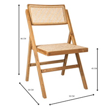 Load image into Gallery viewer, Teak foldable chair