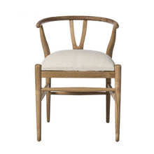 Cargar imagen en el visor de la galería, Wishbone Chair with upholstered seat