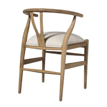 Laden Sie das Bild in den Galerie-Viewer, Wishbone Chair with upholstered seat
