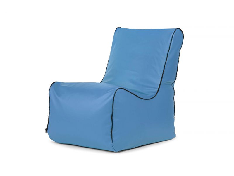 Bean bag Seat Zip Outside Blue