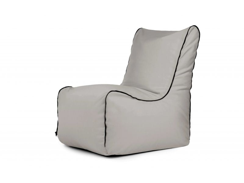 Bean bag Seat Zip Colorin White Grey