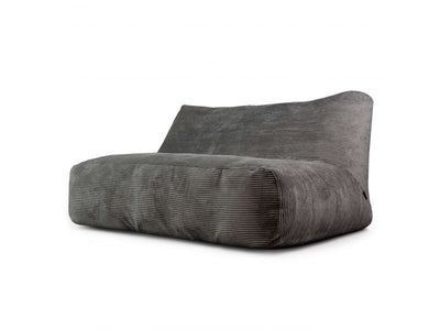 Bean bag Sofa Tube 160 Waves Dark Grey
