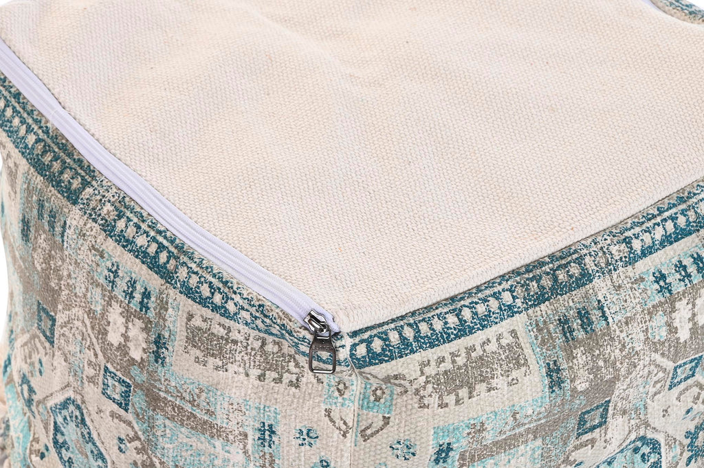 FLOOR CUSHION COTTON 40X40X40 1600 GR, FLECOS BLUE