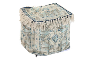 FLOOR CUSHION COTTON 40X40X40 1600 GR, FLECOS BLUE