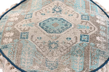Load image into Gallery viewer, FLOOR CUSHION COTTON 40X40X40 FLECOS BLUE