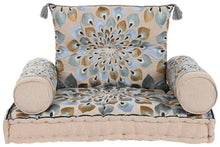 Load image into Gallery viewer, ARMCHAIR SET 4 COTTON 90X55X18 DOUBLE BLUE