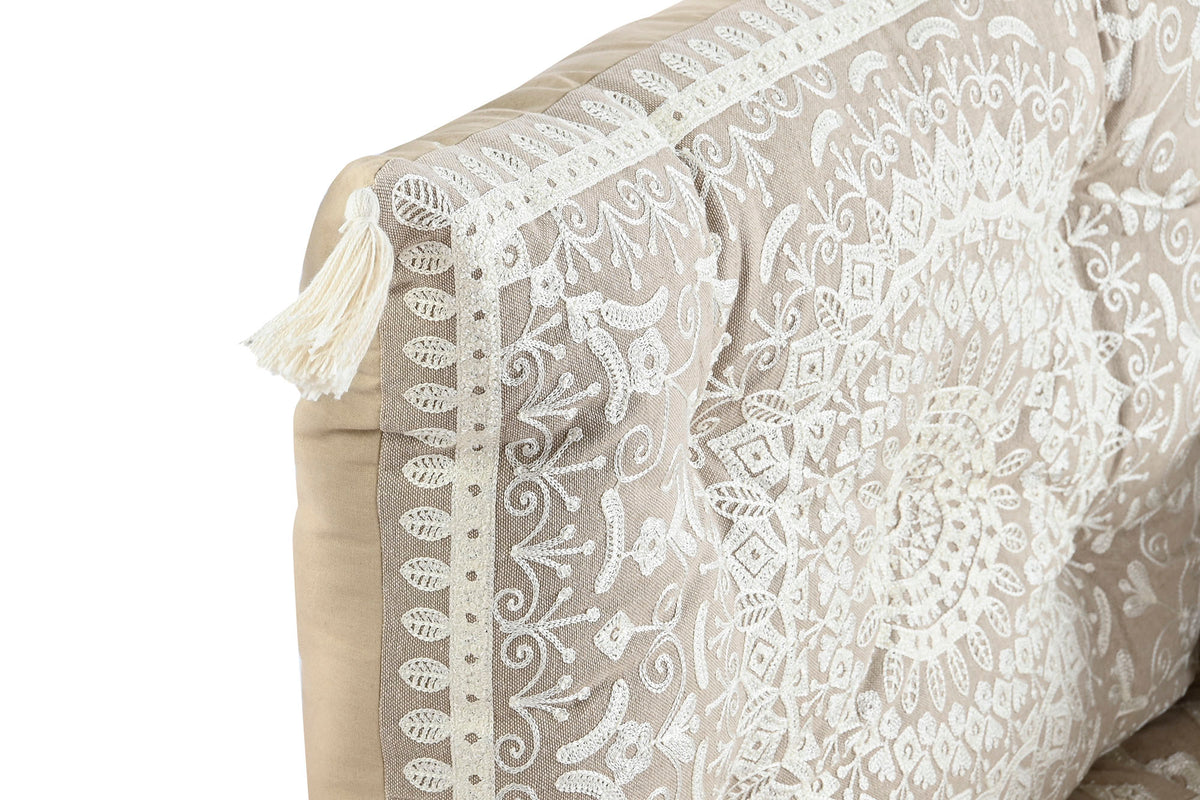 ARMCHAIR SET 4 COTTON 155X76X65 DOUBLE BEIGE
