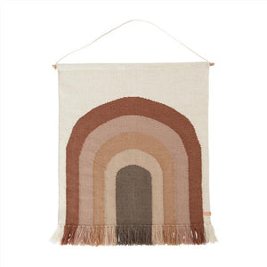 FOLLOW THE RAINBOW WALL RUG - CHOKO