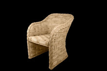 Cargar imagen en el visor de la galería, Octavia armchair rattan kubu grey 12×12 weaving