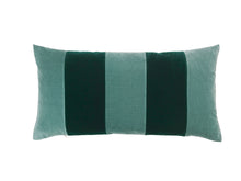Load image into Gallery viewer, Stripe Velvet 40x80 #pale blue/emerald