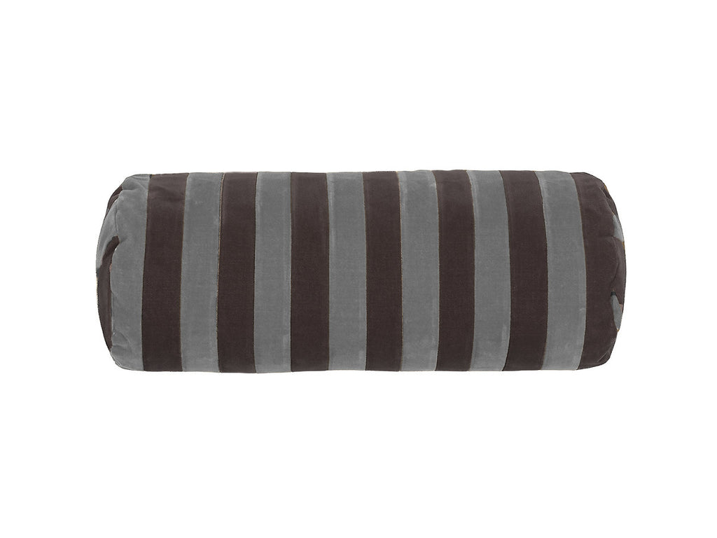 Bolster stripe #chocolate/steel grey