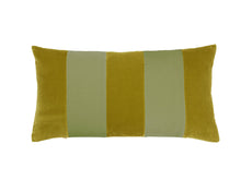 Load image into Gallery viewer, Stripe Velvet 40x80 golden olive/light moss