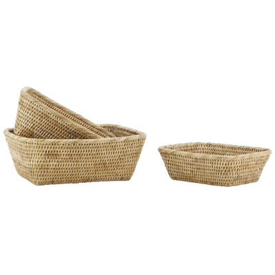 Rattan set baskets