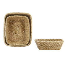 Load image into Gallery viewer, Rattan set baskets