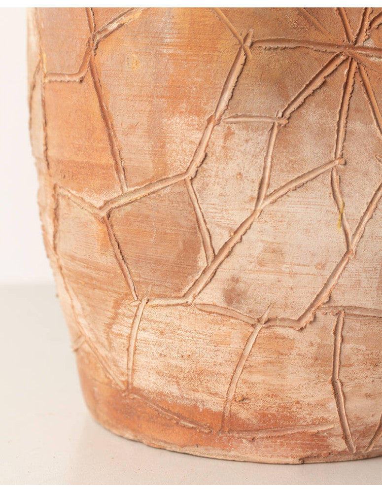 Clay vase small Ø18xH36 cm