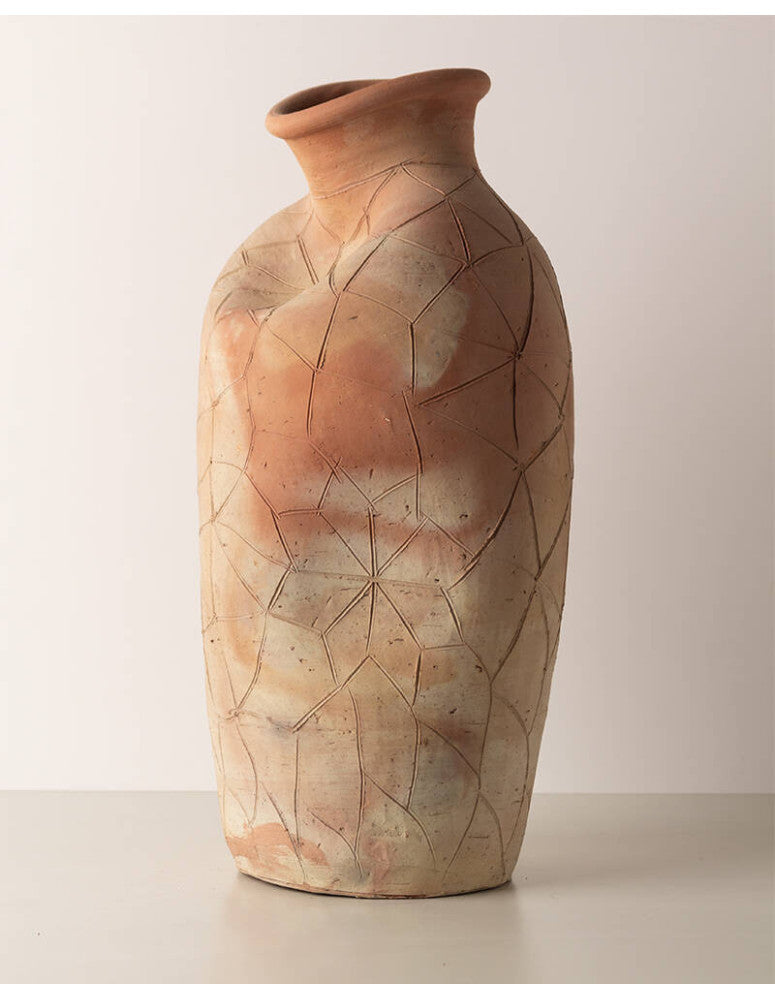 Clay vase medium Ø22xH46.5 cm