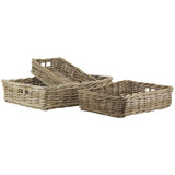 Pulut rattan rectangular baskets