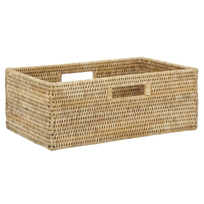 Large natural rattan basket