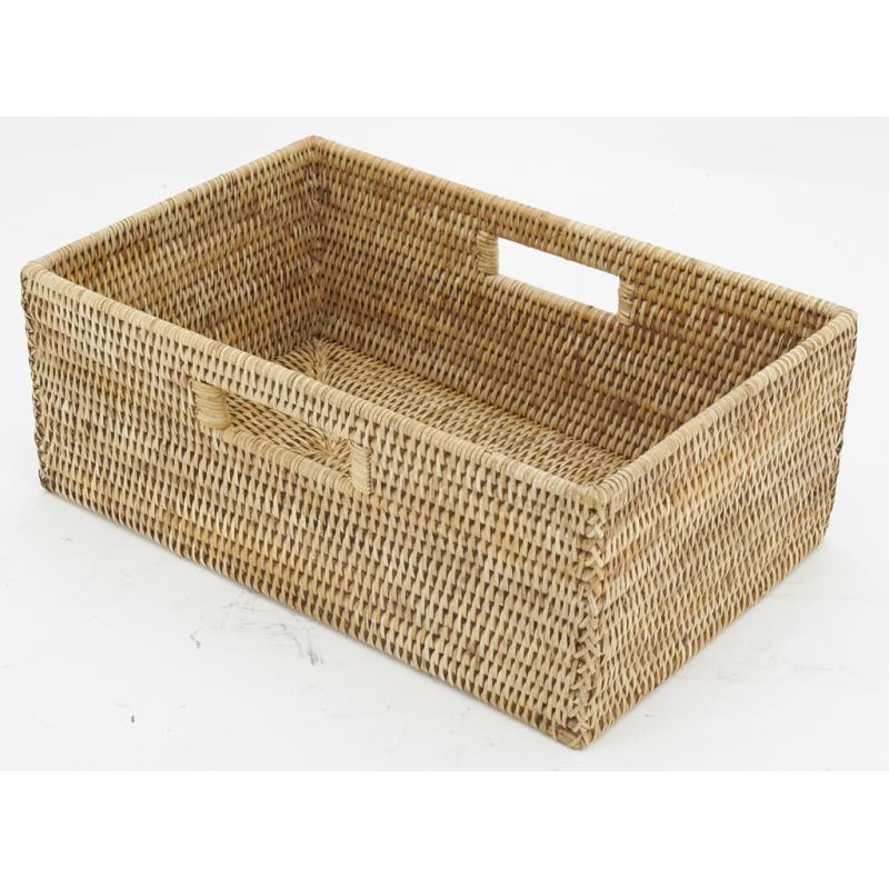 Large natural rattan basket