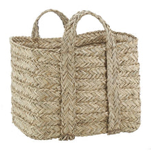 Charger l&#39;image dans la galerie, Square baskets in braided natural rush
