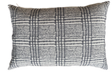 Cushion with dark blue stripes