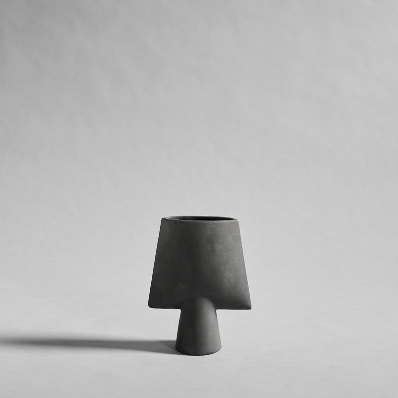 Sphere Vase Square, Mini - Dark Grey