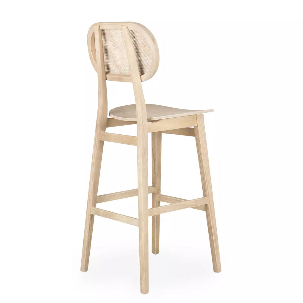 Elm wood bar stool