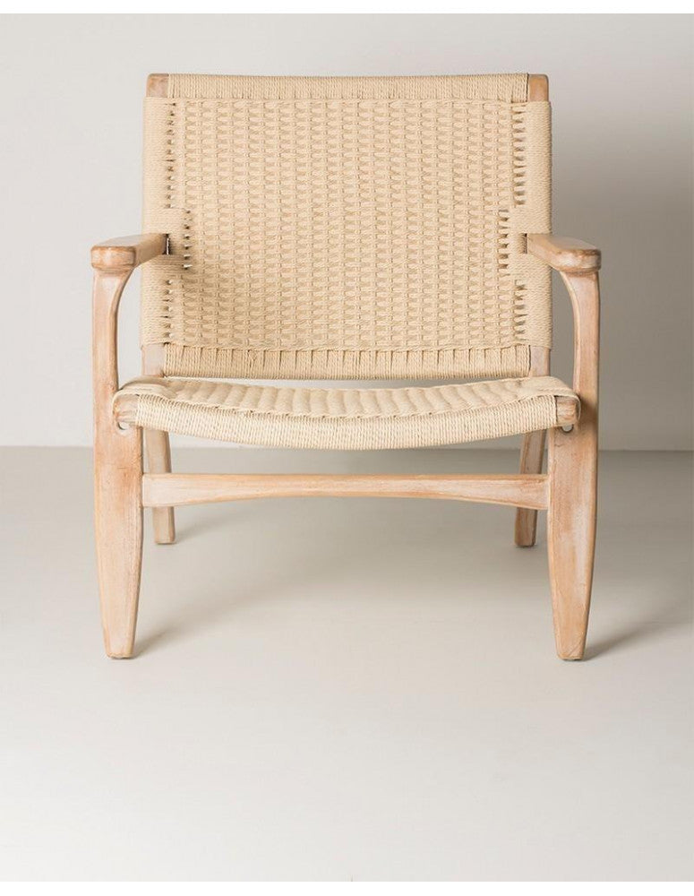 Elm wood armchair