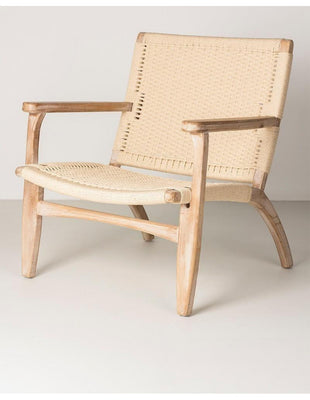 Elm wood armchair