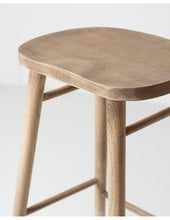 Load image into Gallery viewer, Elm wood high stool