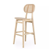 Elm wood bar stool