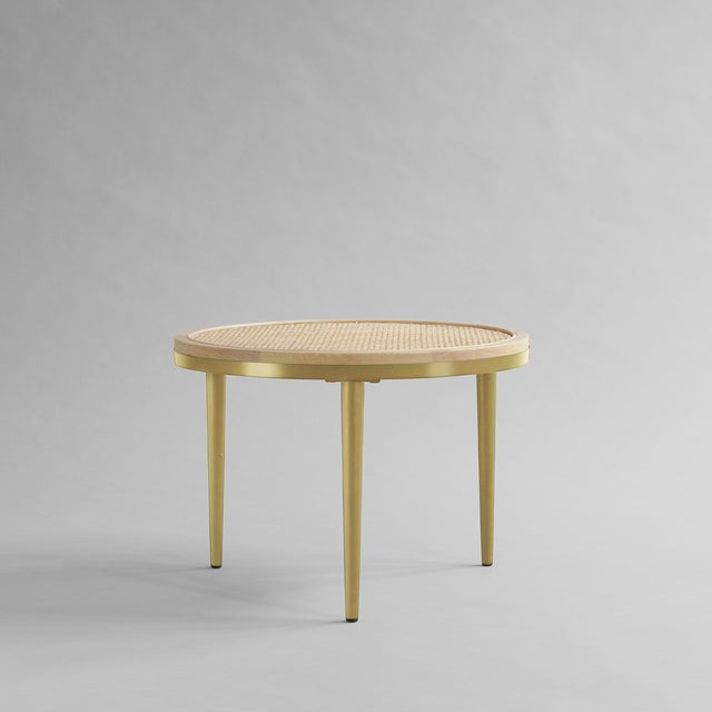 Hako Table, Low - Brass