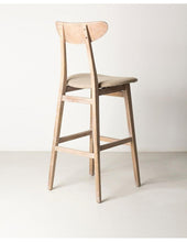Laden Sie das Bild in den Galerie-Viewer, Elm wood high stool