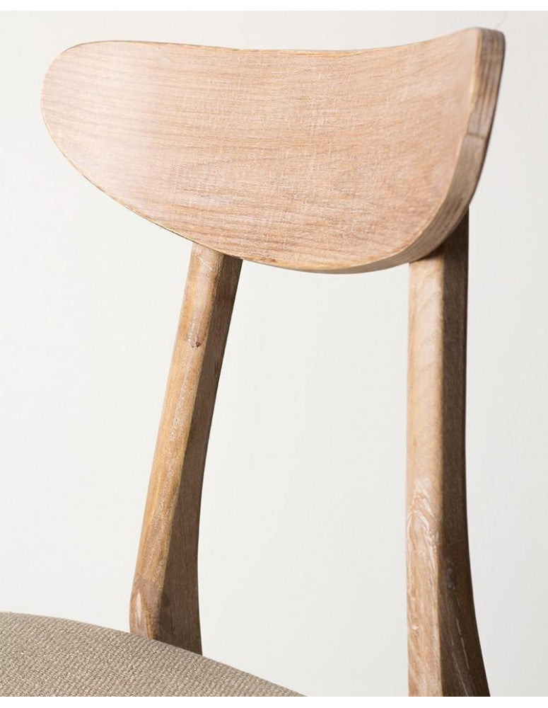 Elm wood high stool