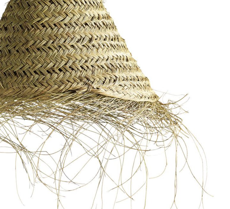 LAMP SHADE IN WOVEN PALMLEAVES