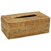 Load image into Gallery viewer, Natural rattan tissue holder box