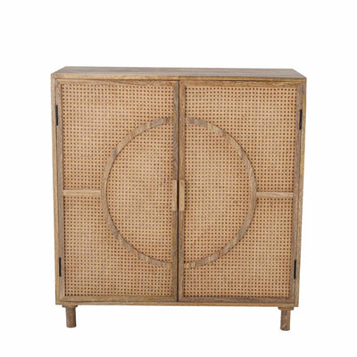 Rattan and Mango Wood cabinet